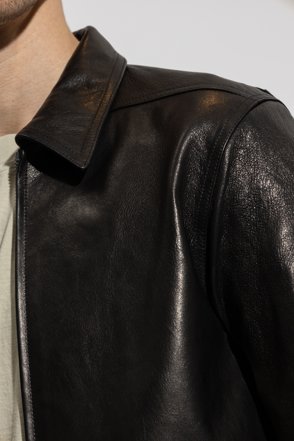 Rick Owens Leather jacket | Men's Clothing | Vitkac